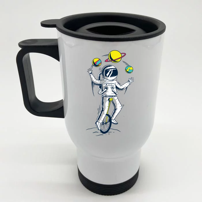 Astronaut Space Juggler Front & Back Stainless Steel Travel Mug