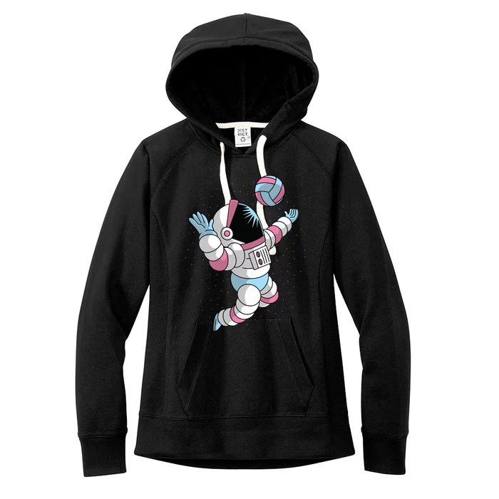 Astronaut Space Volleyball Women's Fleece Hoodie