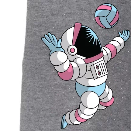 Astronaut Space Volleyball Doggie 3-End Fleece Hoodie