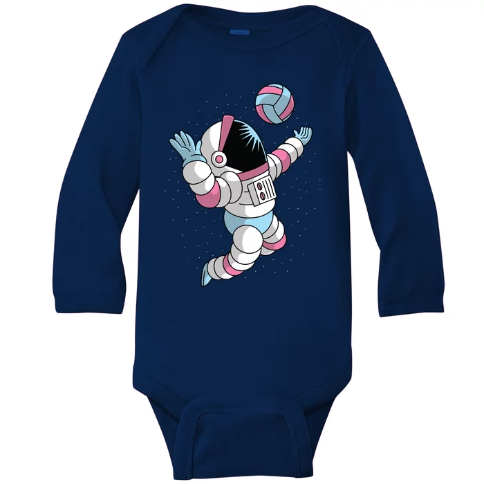 Astronaut Space Volleyball Baby Long Sleeve Bodysuit