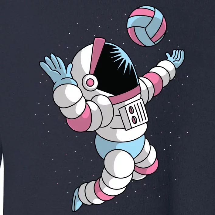 Astronaut Space Volleyball Toddler Sweatshirt