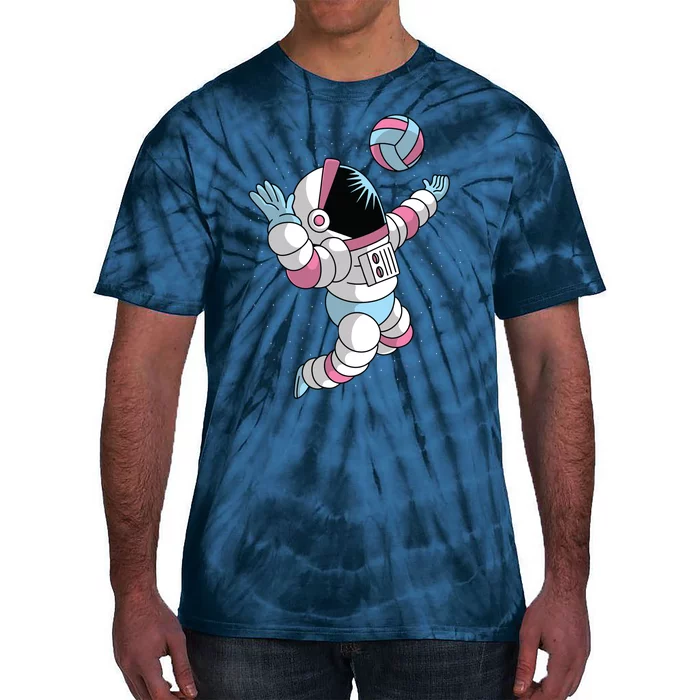 Astronaut Space Volleyball Tie-Dye T-Shirt