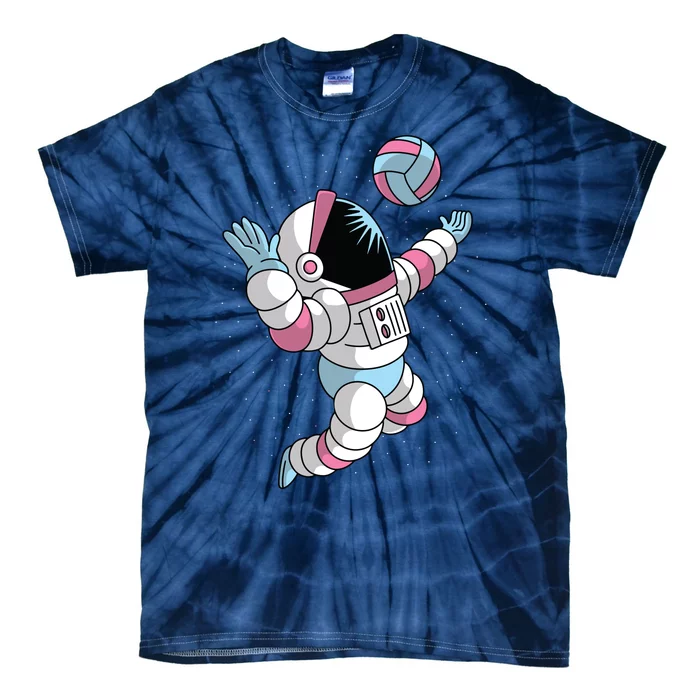 Astronaut Space Volleyball Tie-Dye T-Shirt