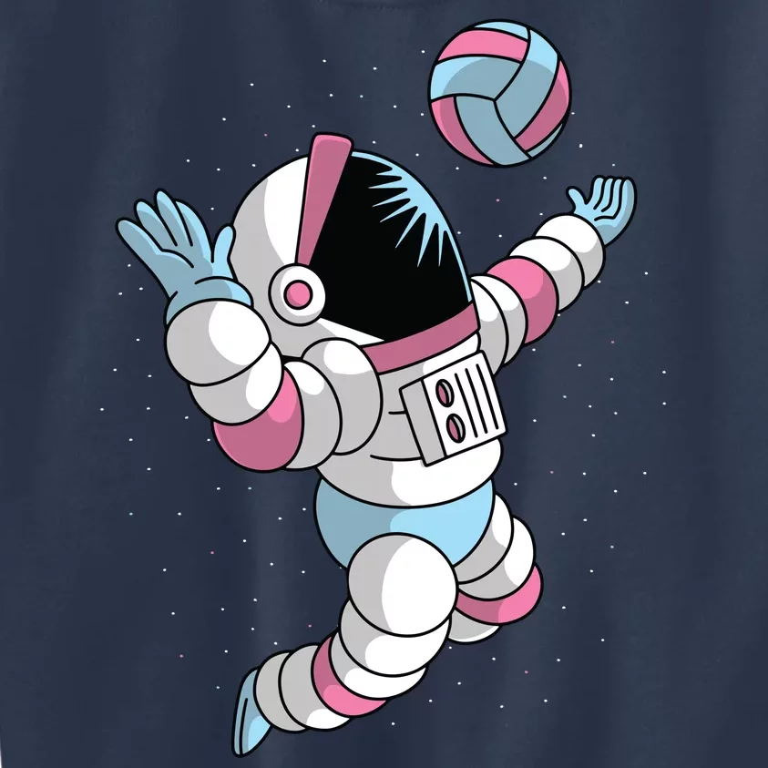 Astronaut Space Volleyball Kids Sweatshirt