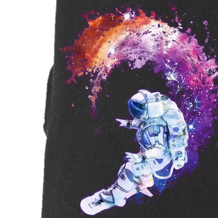 Astronaut Surfing Doggie 3-End Fleece Hoodie