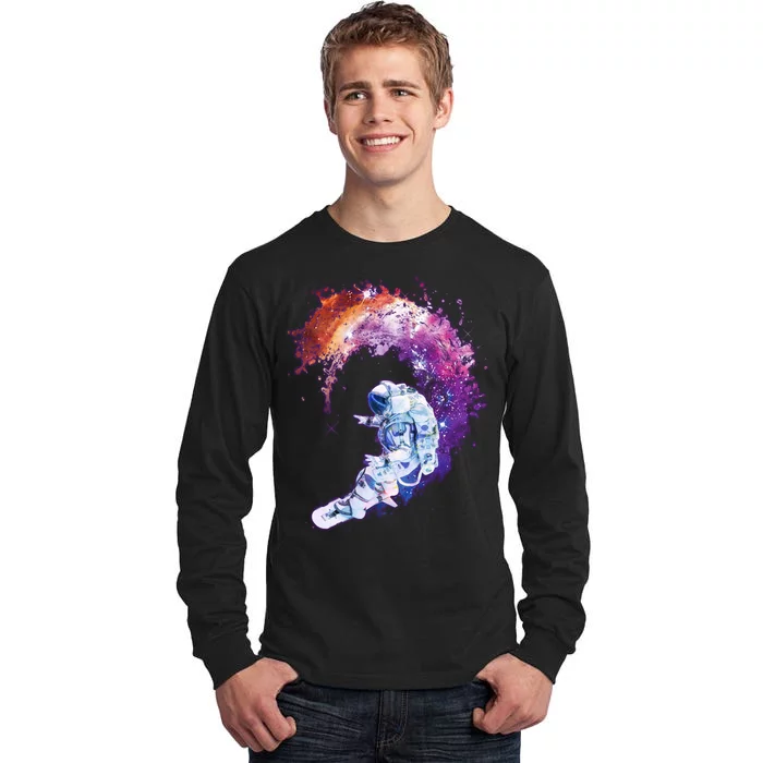 Astronaut Surfing Tall Long Sleeve T-Shirt