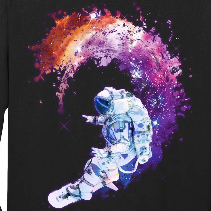 Astronaut Surfing Tall Long Sleeve T-Shirt