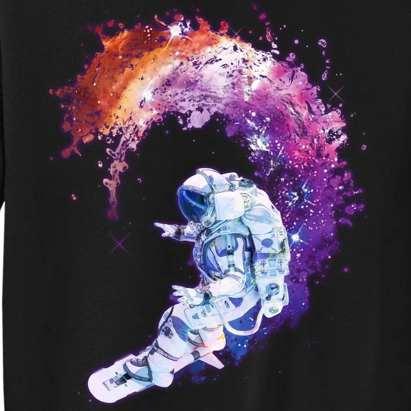 Astronaut Surfing Tall Sweatshirt