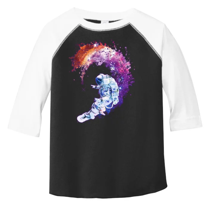 Astronaut Surfing Toddler Fine Jersey T-Shirt