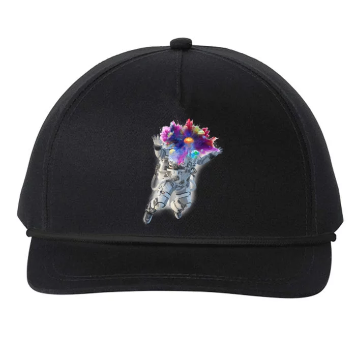 Astronaut Universe Planet Explosion Snapback Five-Panel Rope Hat