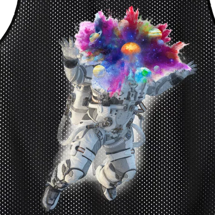 Astronaut Universe Planet Explosion Mesh Reversible Basketball Jersey Tank