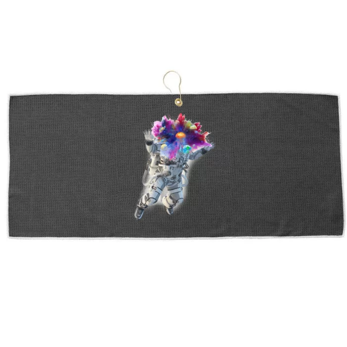 Astronaut Universe Planet Explosion Large Microfiber Waffle Golf Towel