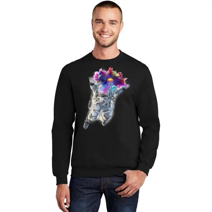 Astronaut Universe Planet Explosion Tall Sweatshirt