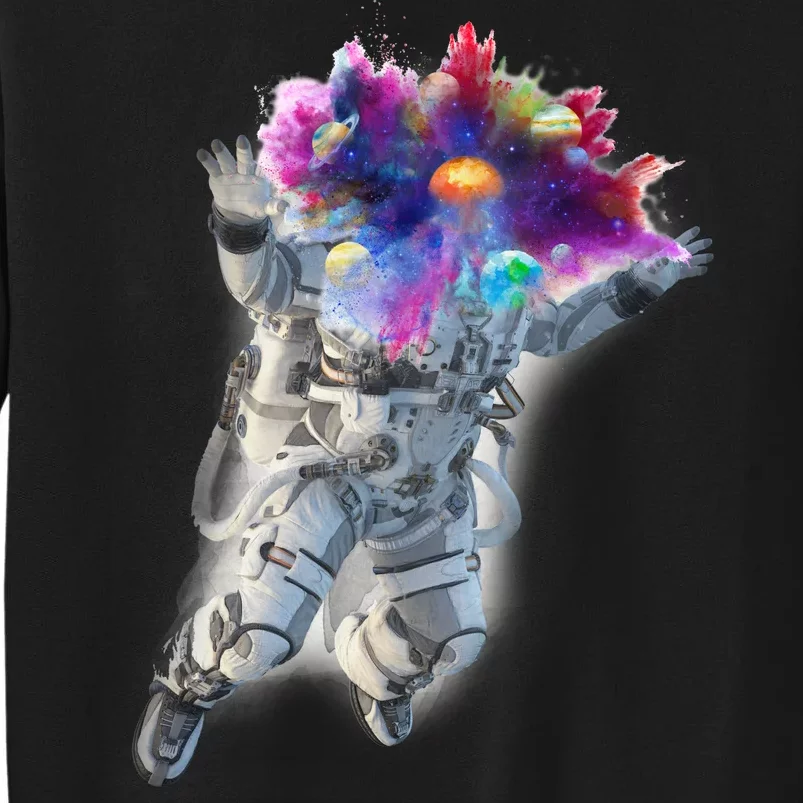 Astronaut Universe Planet Explosion Tall Sweatshirt