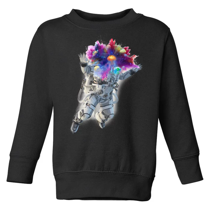 Astronaut Universe Planet Explosion Toddler Sweatshirt