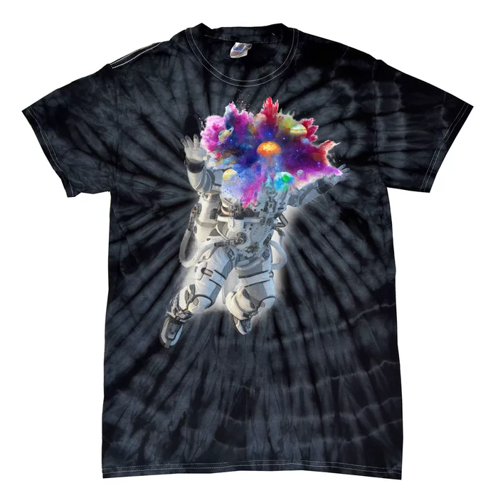 Astronaut Universe Planet Explosion Tie-Dye T-Shirt