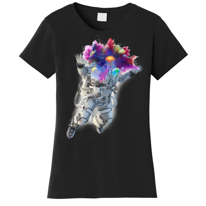 Astronaut Universe Planet Explosion Women's T-Shirt