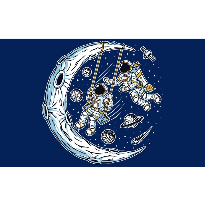 Astronauts Moon Swinging Bumper Sticker