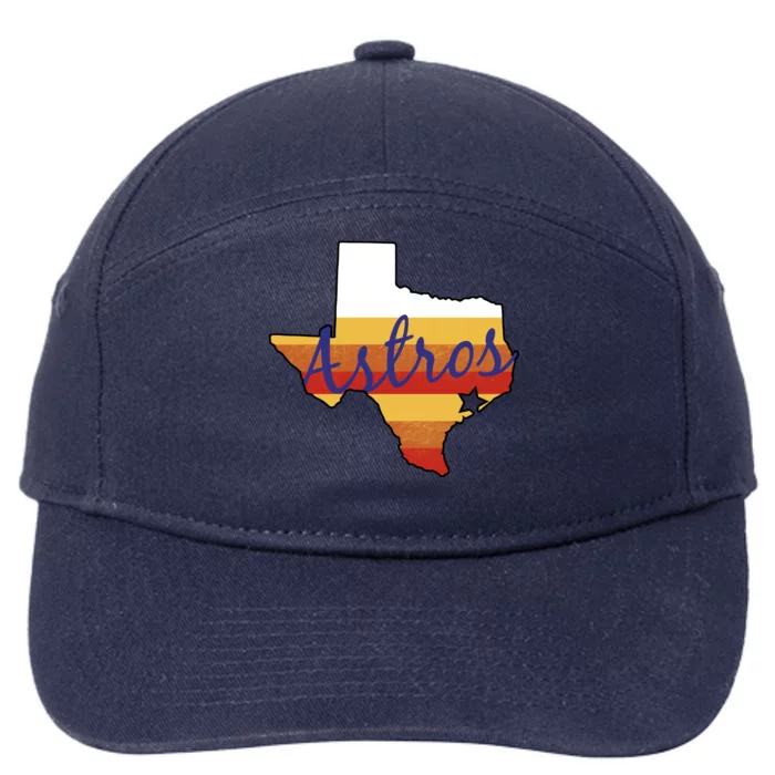 Astros Baseball Vintage 7-Panel Snapback Hat