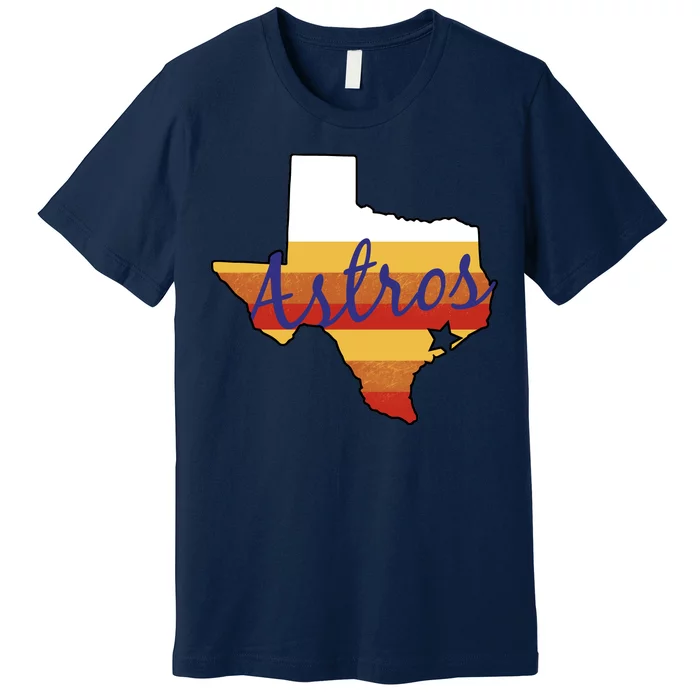 Astros Baseball Vintage Premium T-Shirt