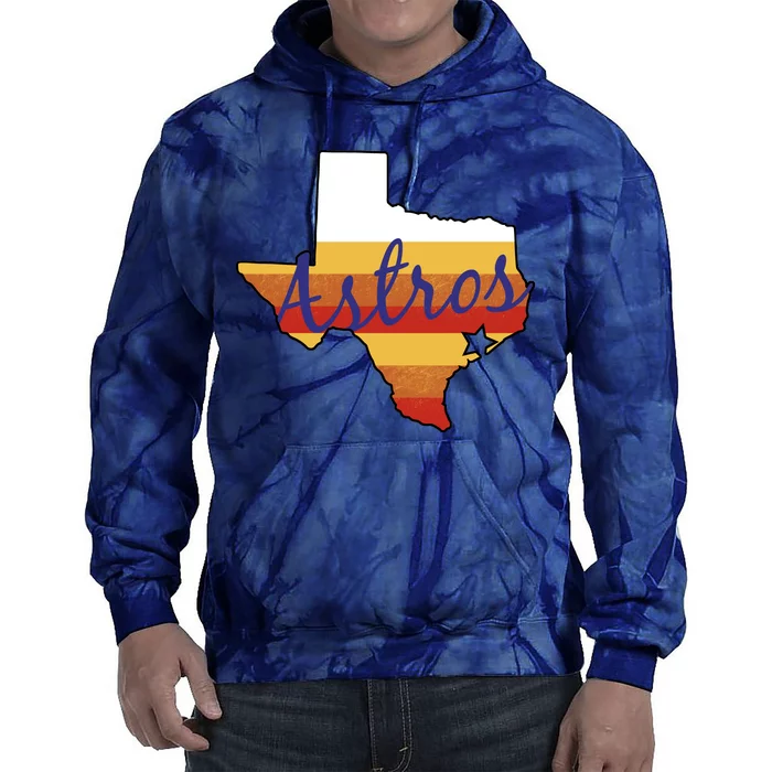 Astros Baseball Vintage Tie Dye Hoodie