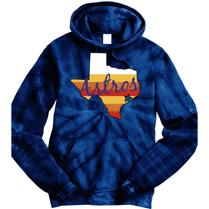 Astros Baseball Vintage Tie Dye Hoodie