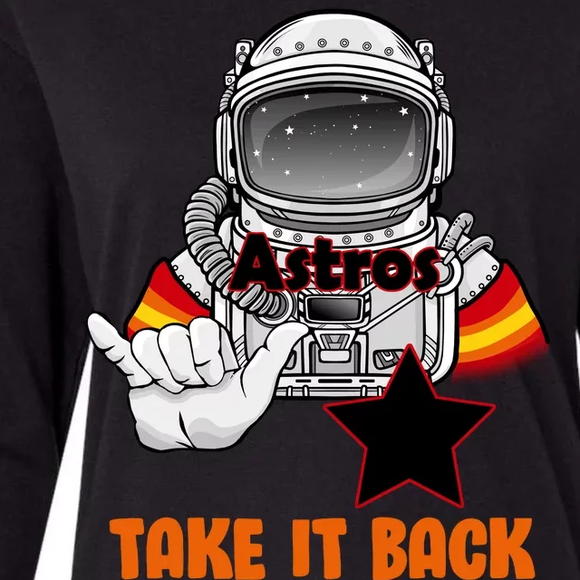 Astros Take It Back Womens Cotton Relaxed Long Sleeve T-Shirt