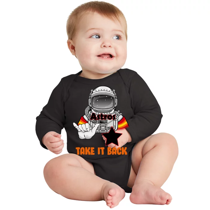 Astros Take It Back Baby Long Sleeve Bodysuit