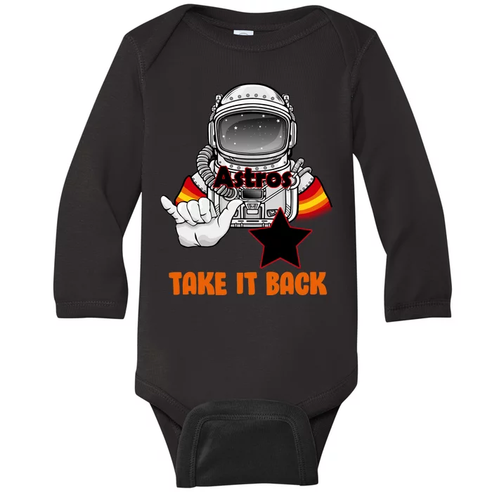 Astros Take It Back Baby Long Sleeve Bodysuit