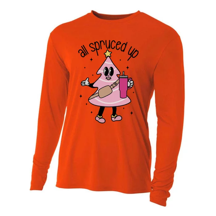 All Spruced Up Out Here Lookin Like A Snack Gift Cooling Performance Long Sleeve Crew