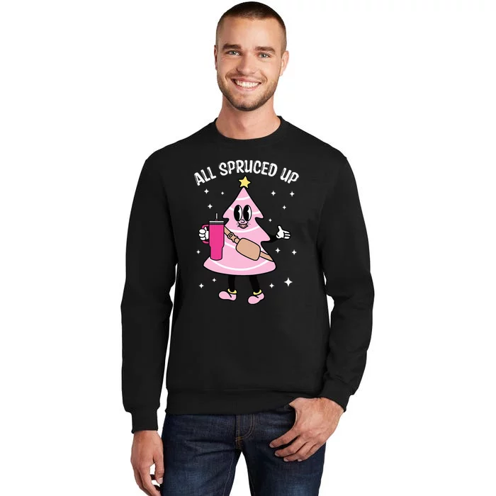 All Spruced Up Bougie Christmas Tree Boujee Xmas Christmas Sweatshirt