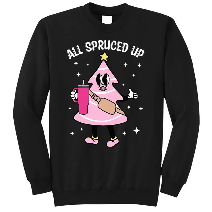 All Spruced Up Bougie Christmas Tree Boujee Xmas Christmas Sweatshirt