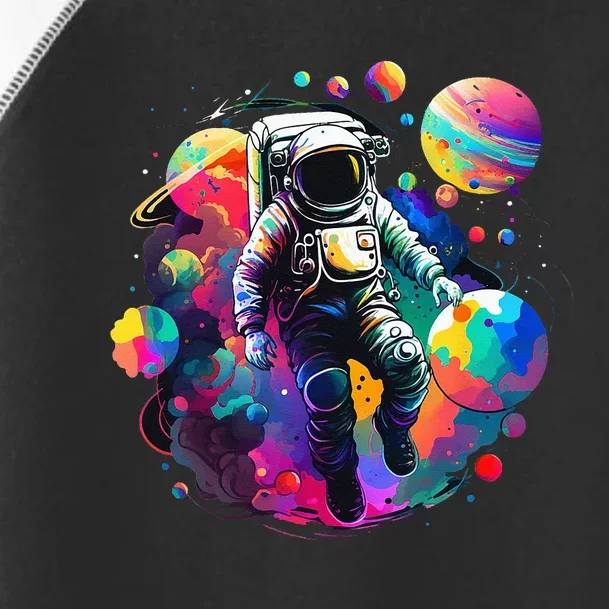 Astronaut Spaceman Universe Planets Galaxy Toddler Fine Jersey T-Shirt