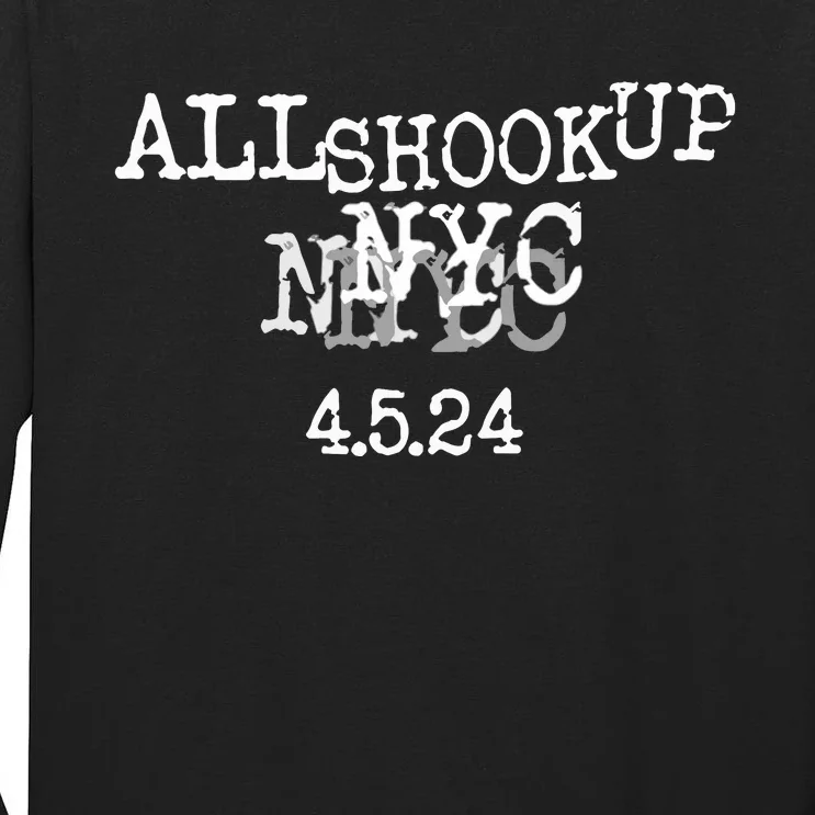 All Shook Up Quake New Yorker Gift Tall Long Sleeve T-Shirt