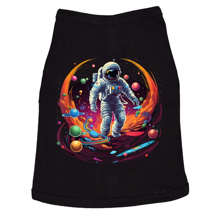 Astronaut Spaceman Universe Planets Galaxy Doggie Tank