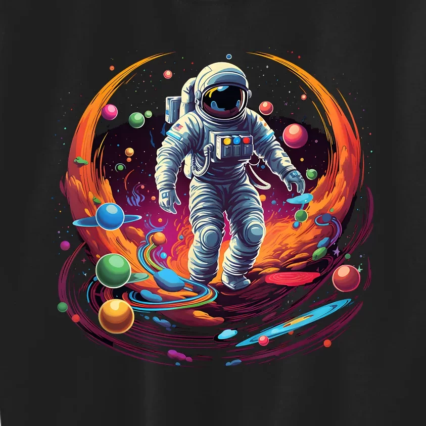 Astronaut Spaceman Universe Planets Galaxy Kids Sweatshirt