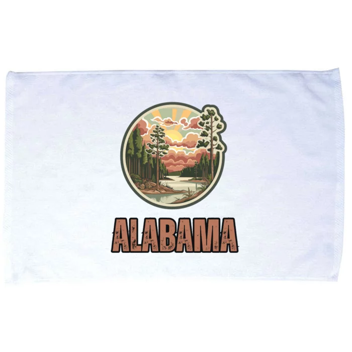 Alabama State Usa Microfiber Hand Towel