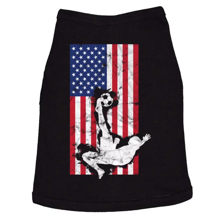 American Soccer USA Flag Design Doggie Tank