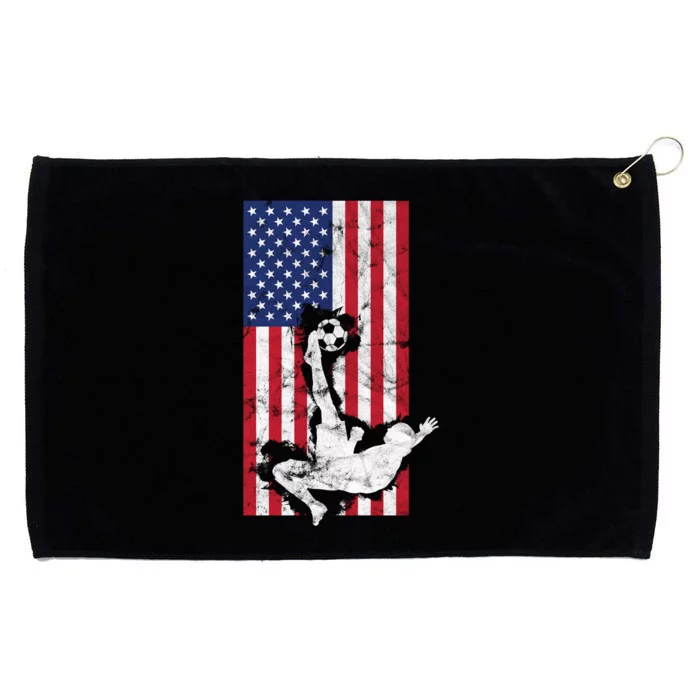 American Soccer USA Flag Design Grommeted Golf Towel