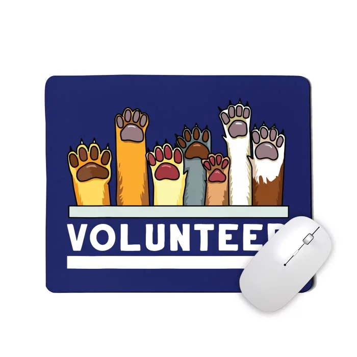 Animal Shelter Volunteer For Dog Rescue Supporter Mousepad