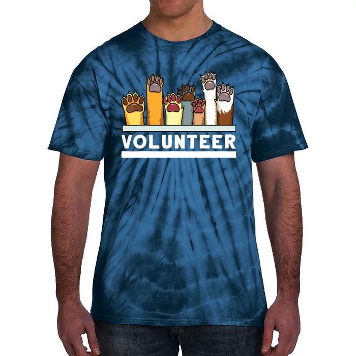 Animal Shelter Volunteer For Dog Rescue Supporter Tie-Dye T-Shirt