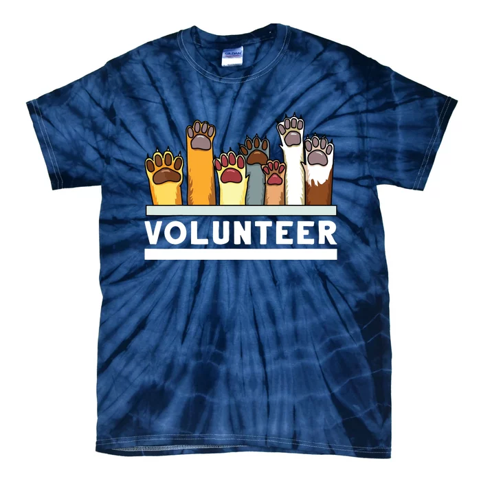 Animal Shelter Volunteer For Dog Rescue Supporter Tie-Dye T-Shirt