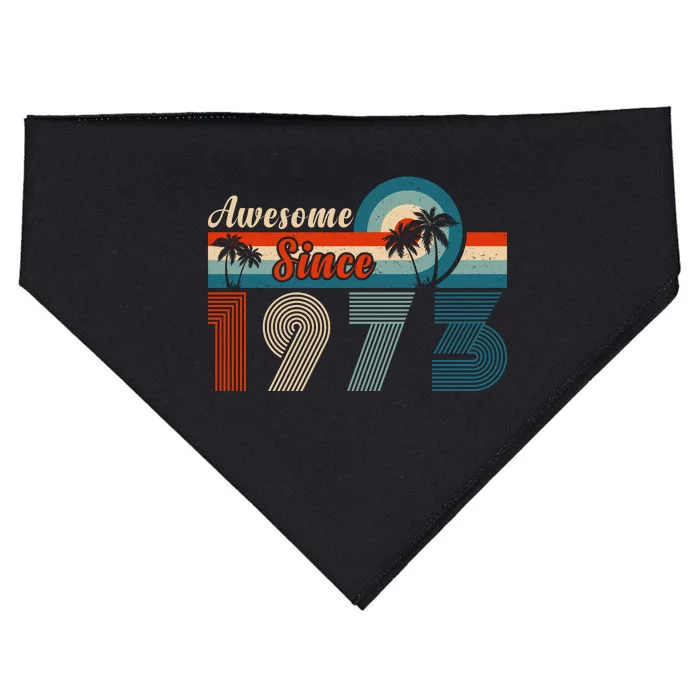 Awesome Since Vintage 1973 T USA-Made Doggie Bandana