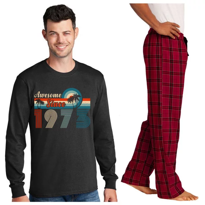 Awesome Since Vintage 1973 T Long Sleeve Pajama Set