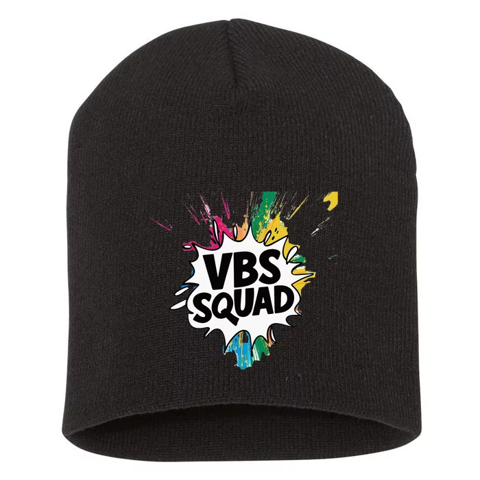 Allcolorvbs Squad Vacation Bible School Summer Camp Short Acrylic Beanie