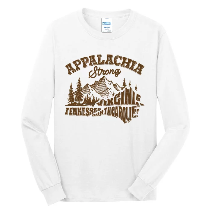 Appalachia Strong Virginia Tennessee North Carolina Tall Long Sleeve T-Shirt