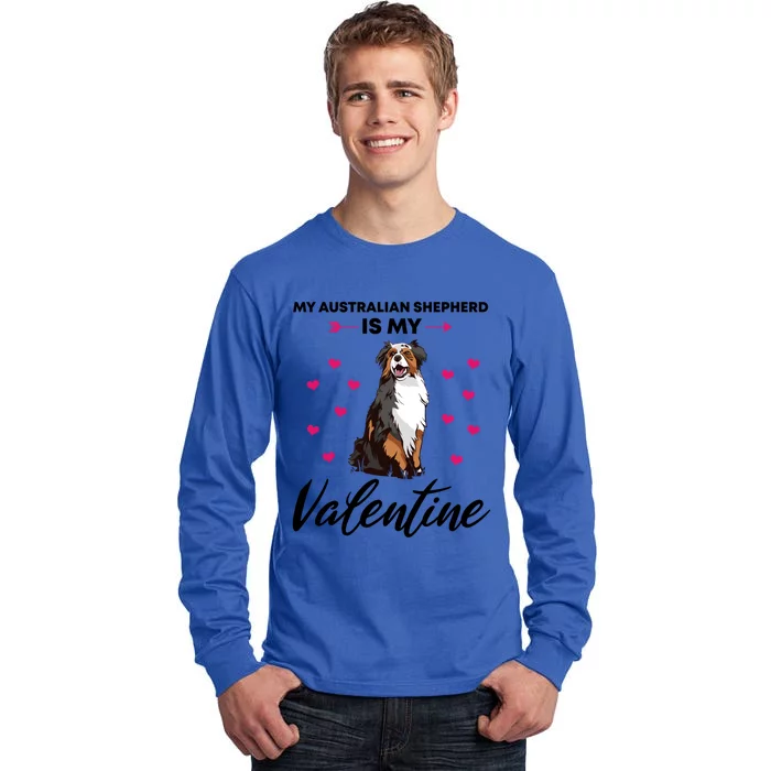 Australian Shepherd Valentine Dog Lovers Gift Tall Long Sleeve T-Shirt