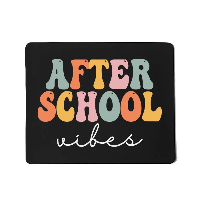 After School Vibes Retro Groovy Vintage First Day Of School Mousepad