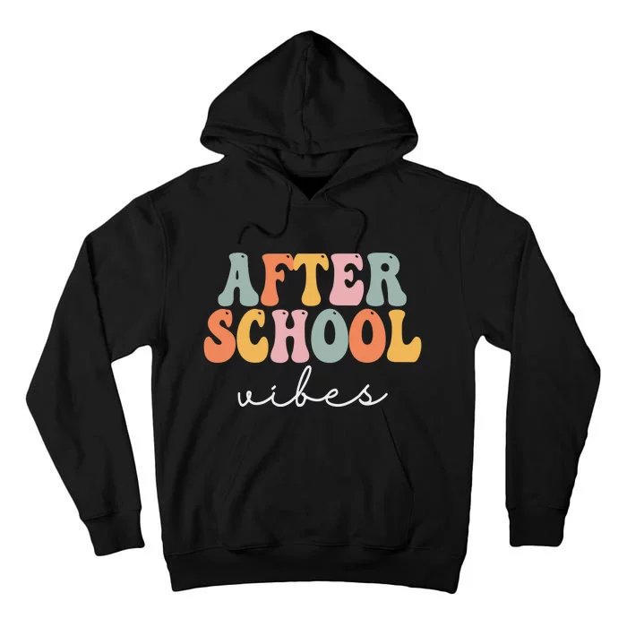 After School Vibes Retro Groovy Vintage First Day Of School Tall Hoodie