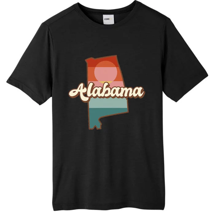 Alabama Silhouette Vintage Retro State Of Alabama Usa ChromaSoft Performance T-Shirt